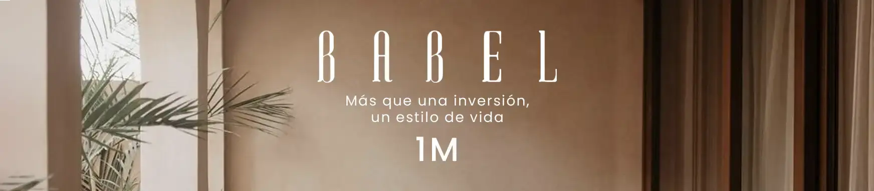 BABEL: MÁS QUE UNA INVERSIÓN, UN ESTILO DE VIDA, portada para términos y condiciones