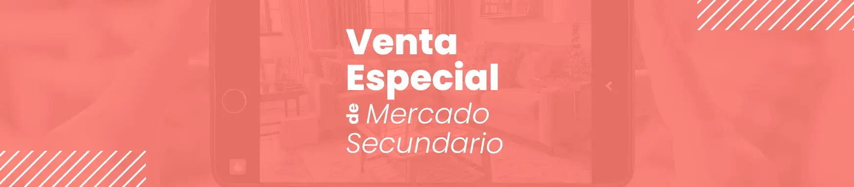 Imagen en formato banner para la portada de "Venta Especial de Mercado Secundario" donde se anuncia la promoción de 100 Ladrillos